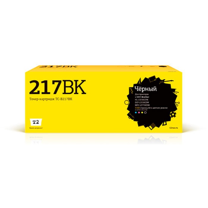 Картридж T2 TC-B217BK (HL-L3230CDW/DCP-L3550CDW/MFC-L3770CDW), для Brother, чёрный картридж t2 tc b217bk 3000стр черный