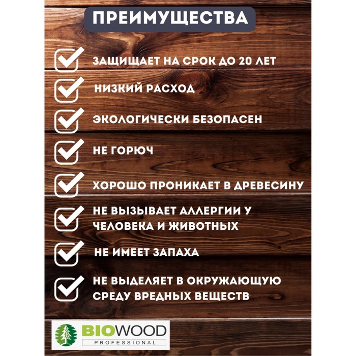 фото Концентрат огнебиозащита, ii группа огнезащиты biowood fs концентрат 1:1, 5л