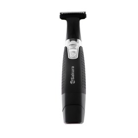 

Триммер Sakura SA-5532BK, для бороды/усов, 1-6 мм, 4 насадки, 1хАА, чёрный