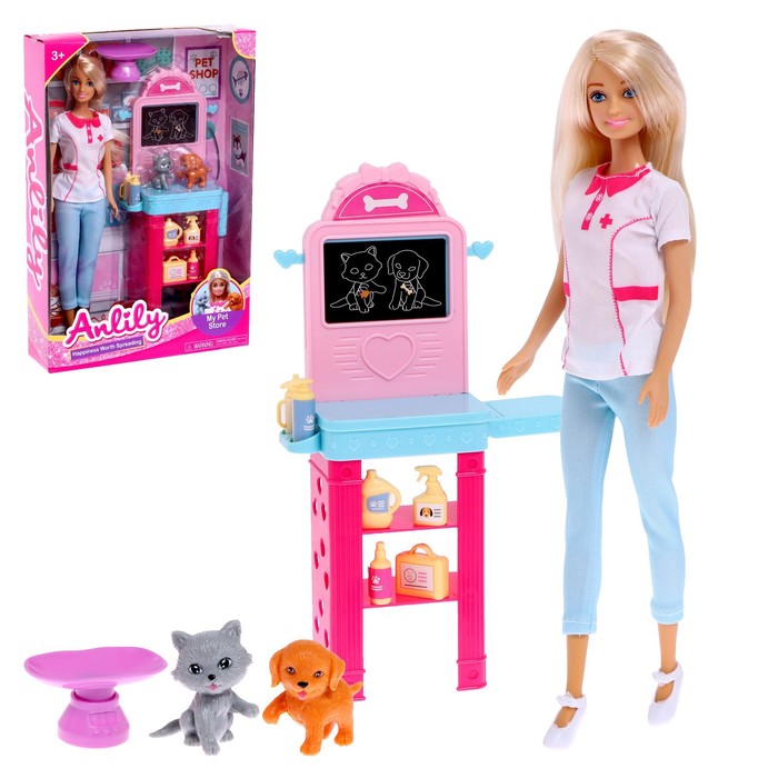 Кукла-модель «Ветеринар» с аксессуарами