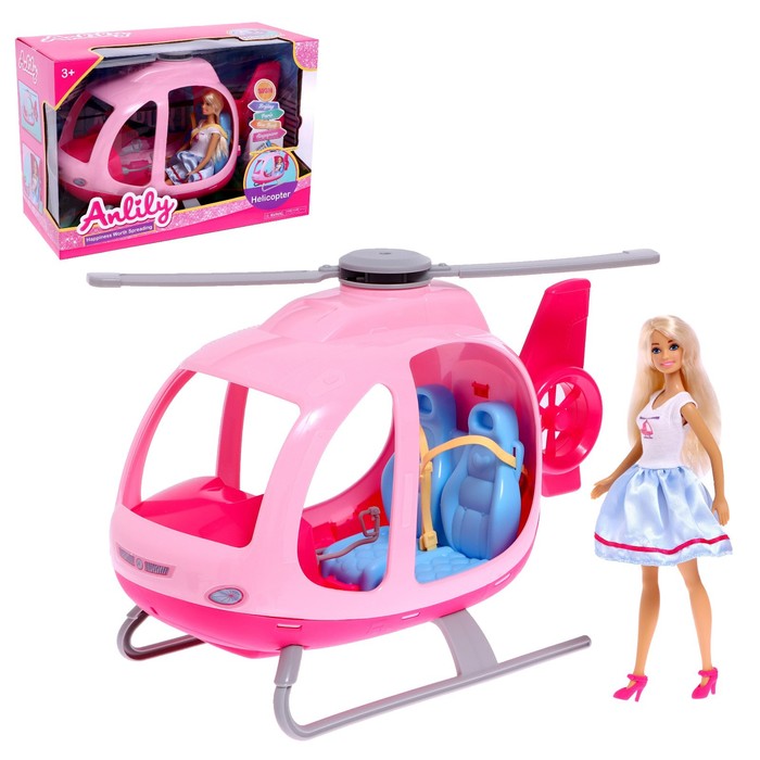 Кукла-модель «Ксения» в вертолете, с аксессуарами