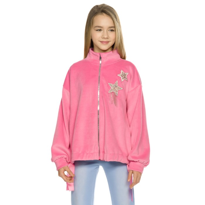 фото Куртка для девочек, рост 116 см, цвет розовый pelican