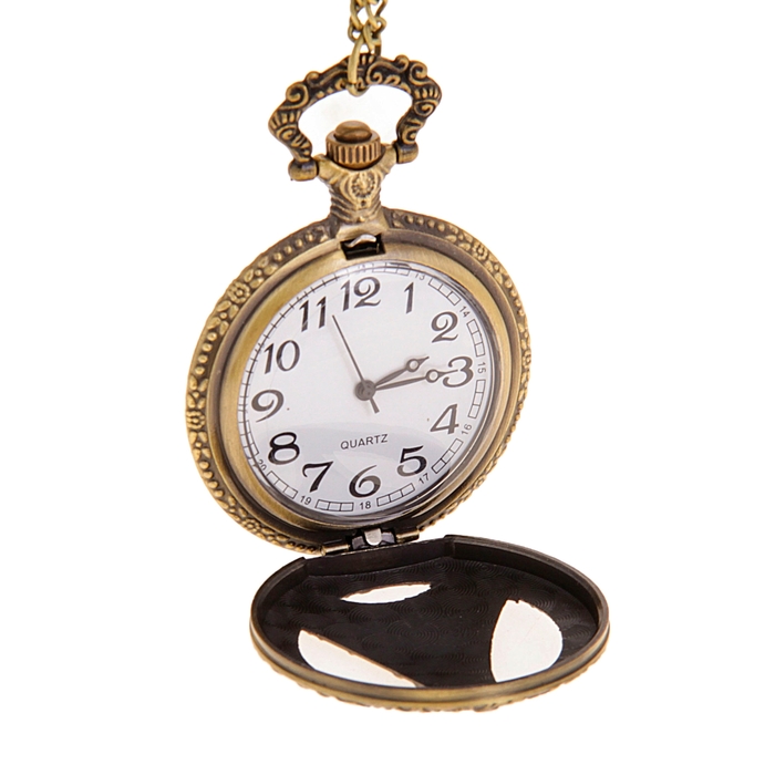 Карманные кварцевые часы «Эйфелева башня», на цепочке 80 см