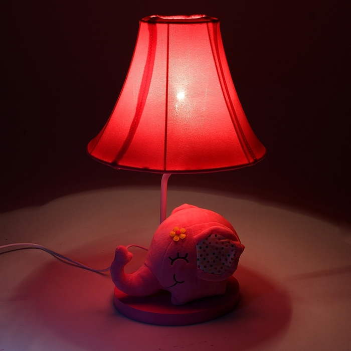 Светильник детский "Плюшевый слоненок", розовый