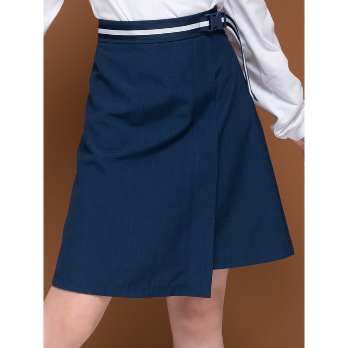 Юбка для девочек, рост 158 см, цвет темно-синий юбка для девочек рост 158 см цвет синий