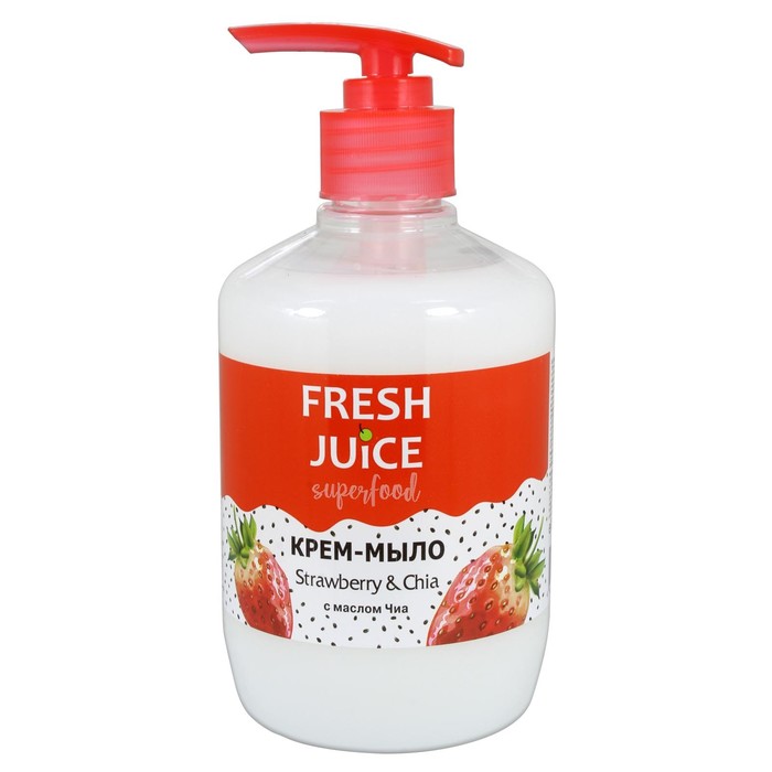 фото Крем-мыло fresh juice superfood strawberry & chia, 460 мл
