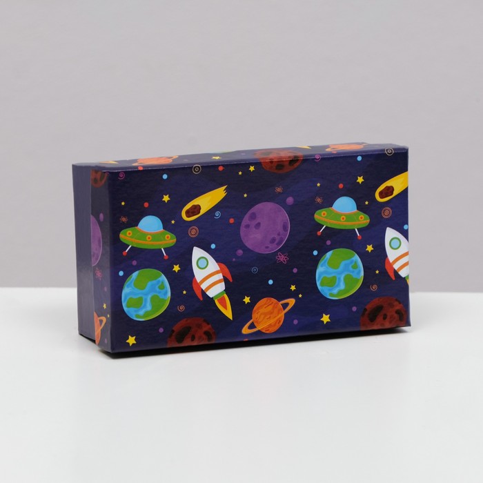 Подарочная коробка Космос, 12 х 6,5 х 4 см