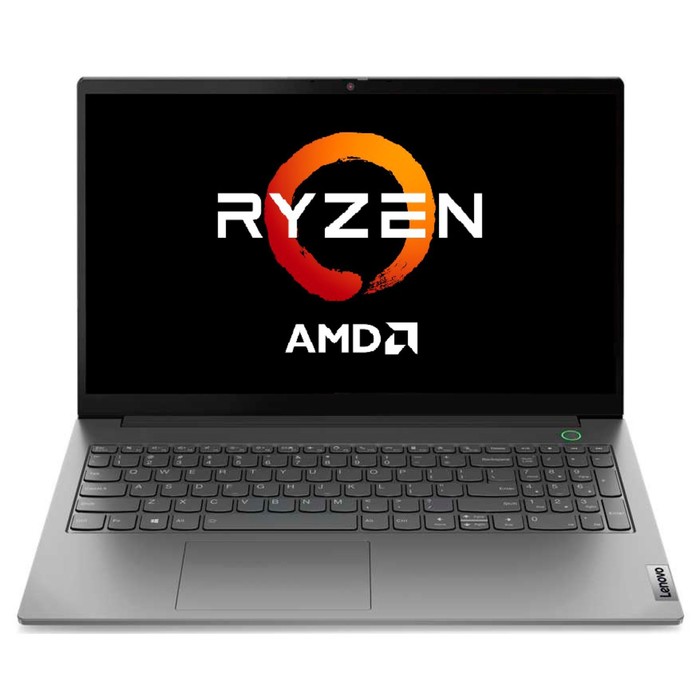 фото Ноутбук lenovo 15 g3 acl, 15.6", ryzen 5 5500u, 8гб, ssd 512 гб, win10, wi-fi, bt, серый