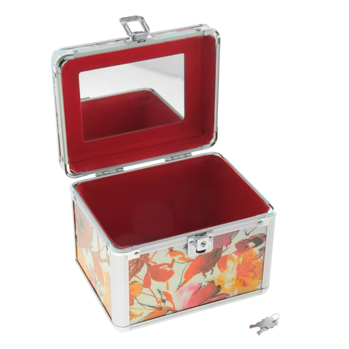 Шкатулка "Красные цветы"