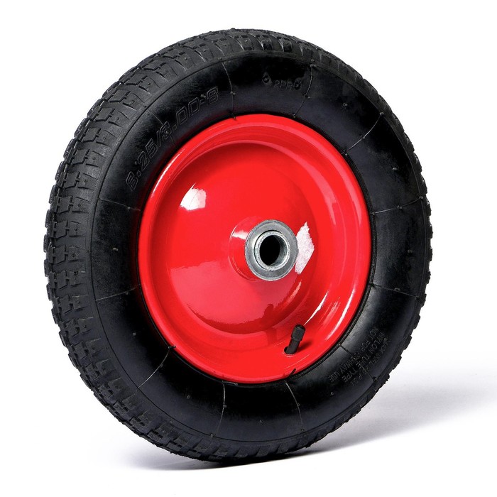 фото Колесо пневматическое 3.25-8, d = 360 мм, ступица: диаметр 25 мм, длина 100 мм