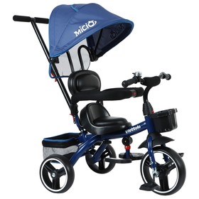 

Велосипед трехколесный Micio Viottolo, колеса EVA 10"/8", цвет синий