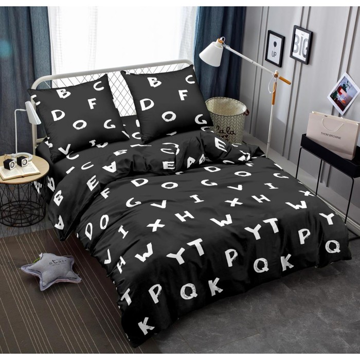 КПБ 1,5 сп. размер  150x210 145x215 70x70 2 шт. Letters