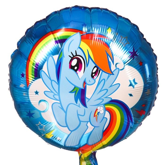 Шар воздушный Радуга Деш, 18 дюйм, фольгированный, My Little Pony