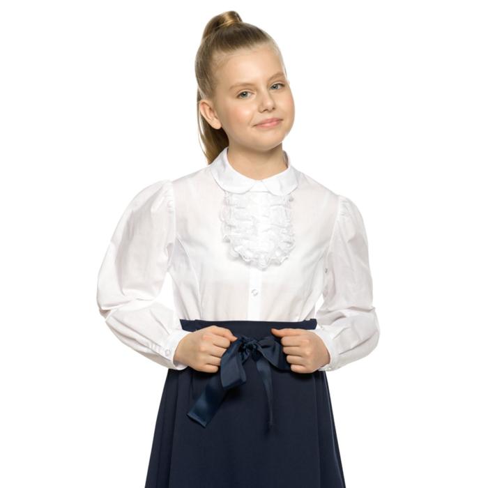 

Блузка для девочек, рост 122 см, цвет белый