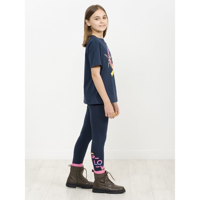 

Брюки для девочек, рост 158 см, цвет темно-синий