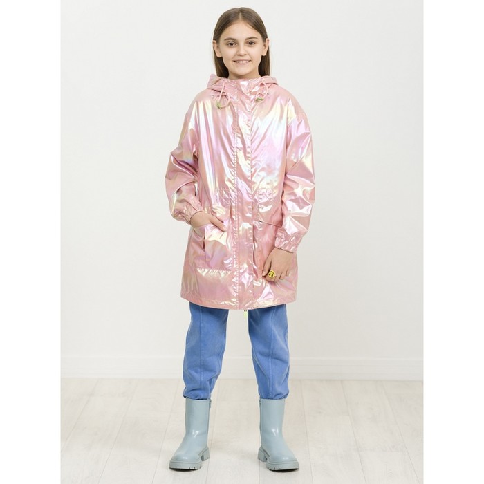 Ветровка для девочек, рост 164 см, цвет пудра куртка для девочек рост 164 см цвет пудра