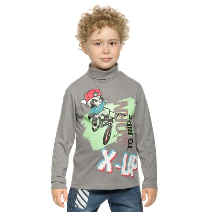 

Джемпер для мальчиков, рост 92 см, цвет серый