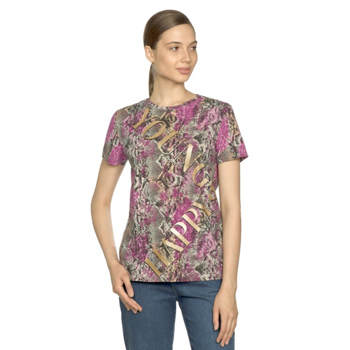 Джемпер (модель футболка) женская, размер xs, цвет сиреневый