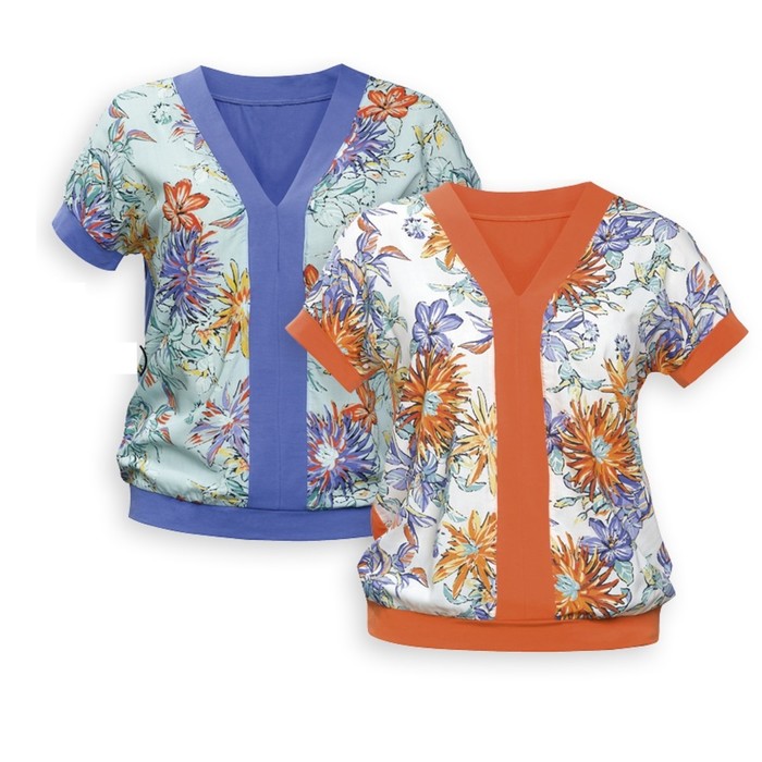 Джемпер (модель футболка) женский, размер xs, цвет лиловый-lilac