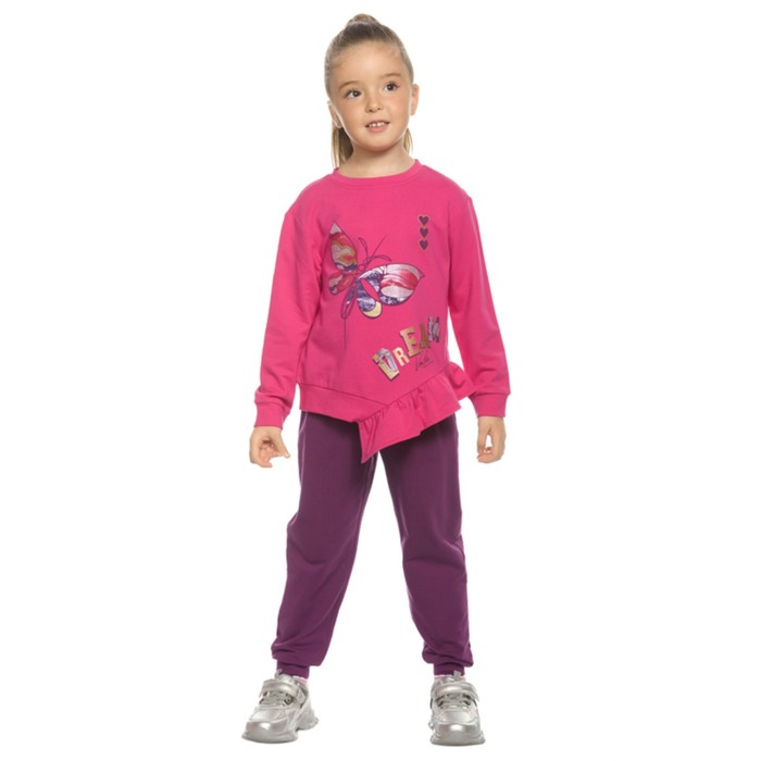 Комплект для девочек, рост 86 см, цвет малиновый комплект для девочек рост 86 см цвет пурпурный