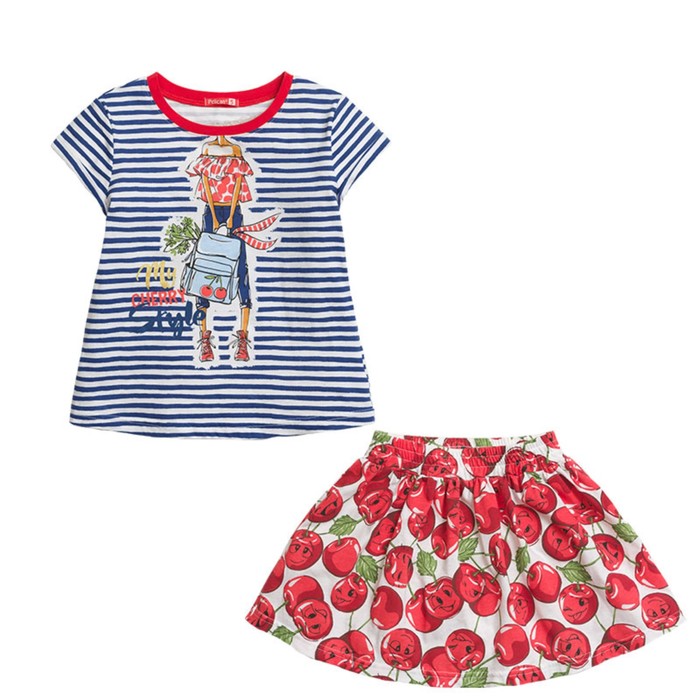 

Комплект для девочек, рост 86 см, цвет синий