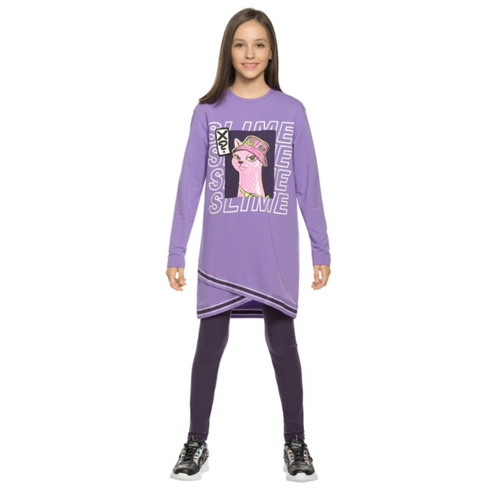 Комплект для девочек, рост 116 см, цвет фиолетовый пальто для девочек рост 116 см цвет фиолетовый