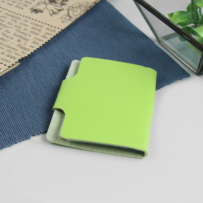 Визитница "Престиж", 10 холдеров, зеленый