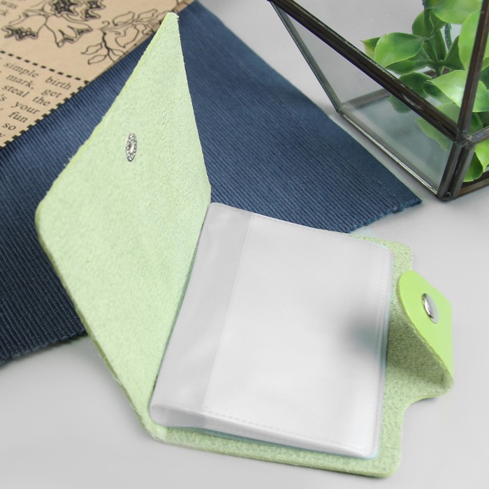 Визитница "Престиж", 10 холдеров, зеленый