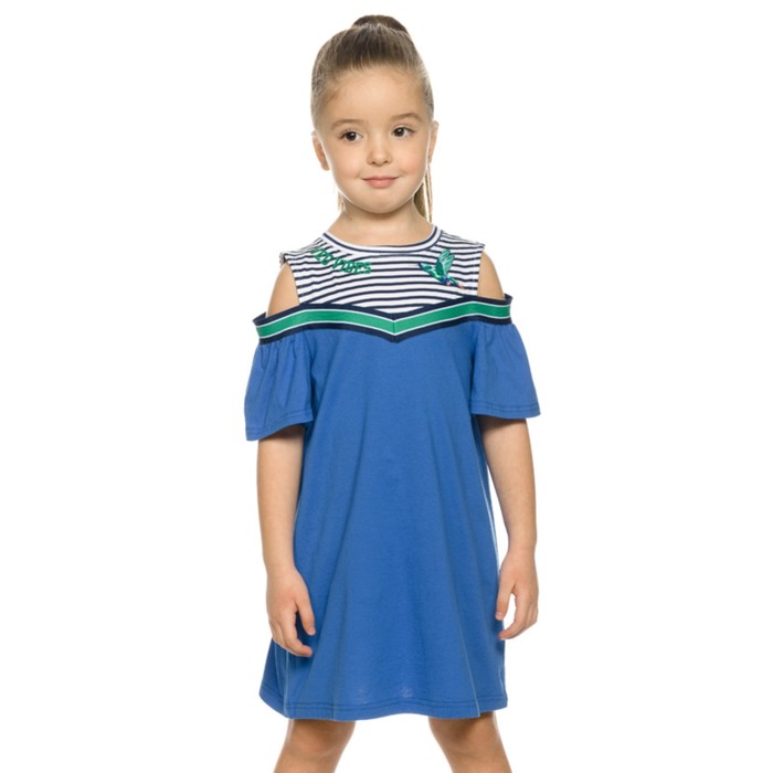 Платье для девочек, рост 86 см, цвет синий платье для девочек рост 86 см цвет пурпурный