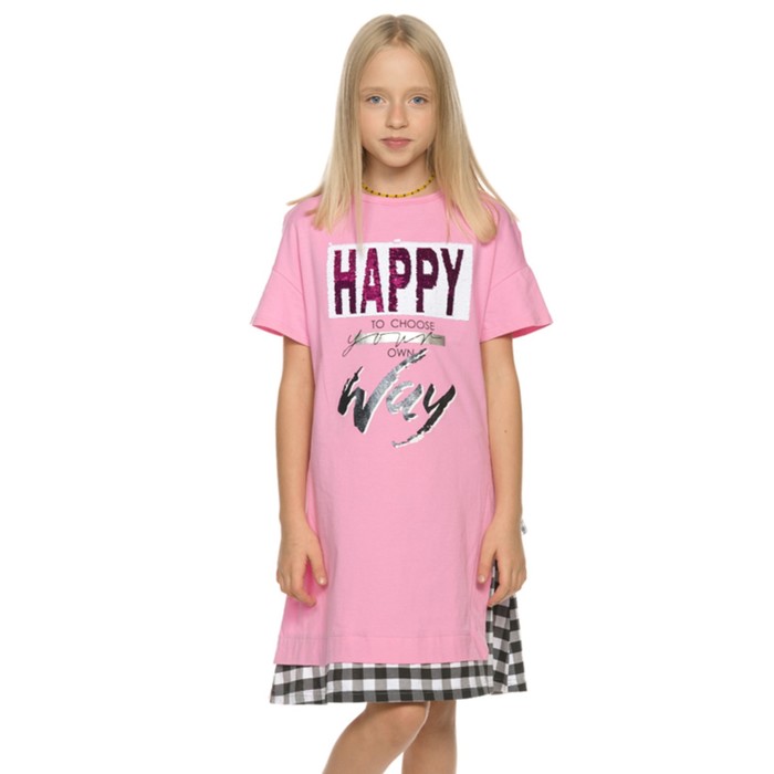 Платье для девочек, рост 116 см, цвет розовый платье для девочек цвет розовый рост 110см