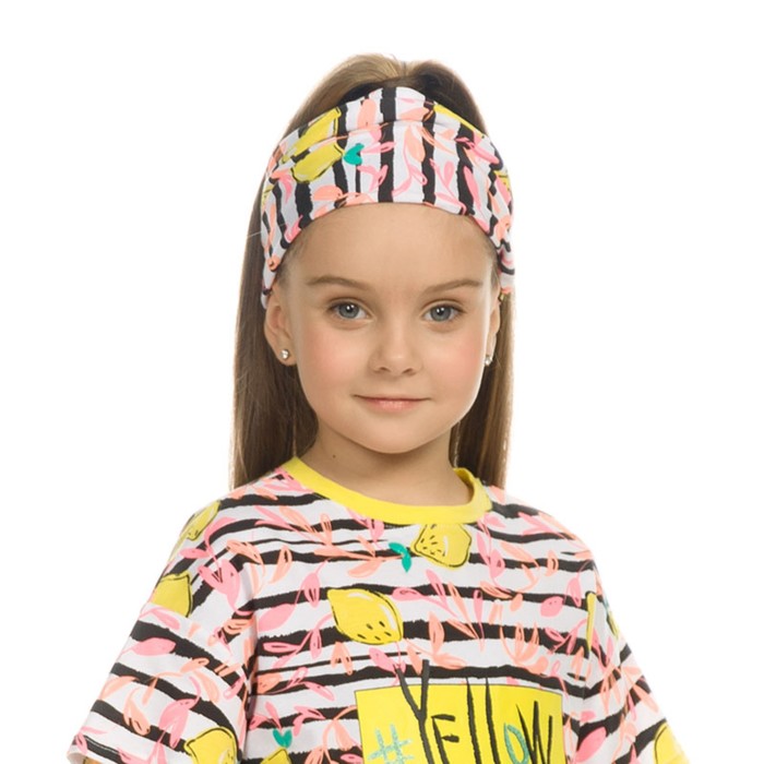 Повязка на голову для девочек, размер 48-51 см, цвет желтый повязка на голову для девочки размер 48 51 цвет красный