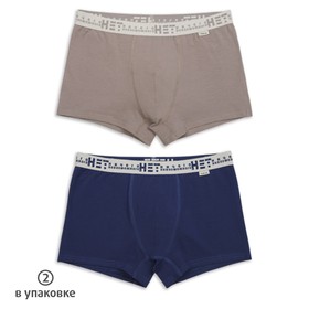 

Трусы для мальчиков, рост 158 см, цвет серый/темно-синий 2 шт.