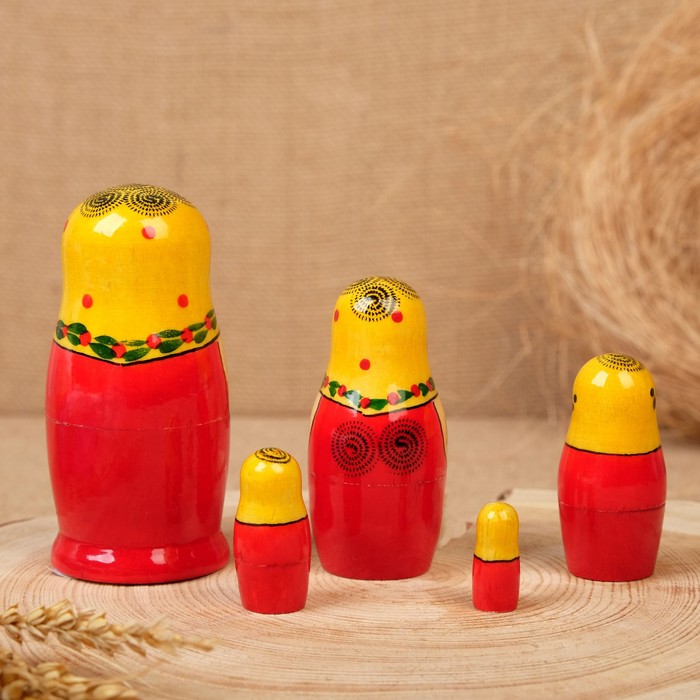 

Матрешка "Настя", 11 см, 5 кукольная