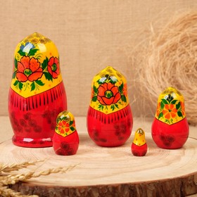 

Матрешка "Грушенька-2", 15 см, 5 кукольная