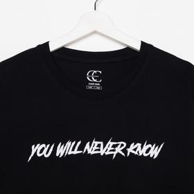 

Футболка, цвет чёрный, размер 46-48 (M)