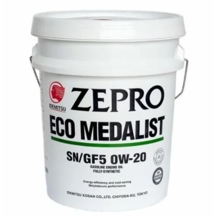 

Масло моторное IDEMITSU 0/20 ZEPRO ECO MEDALIST, синтетическое, SN/GF-5, 20 л,