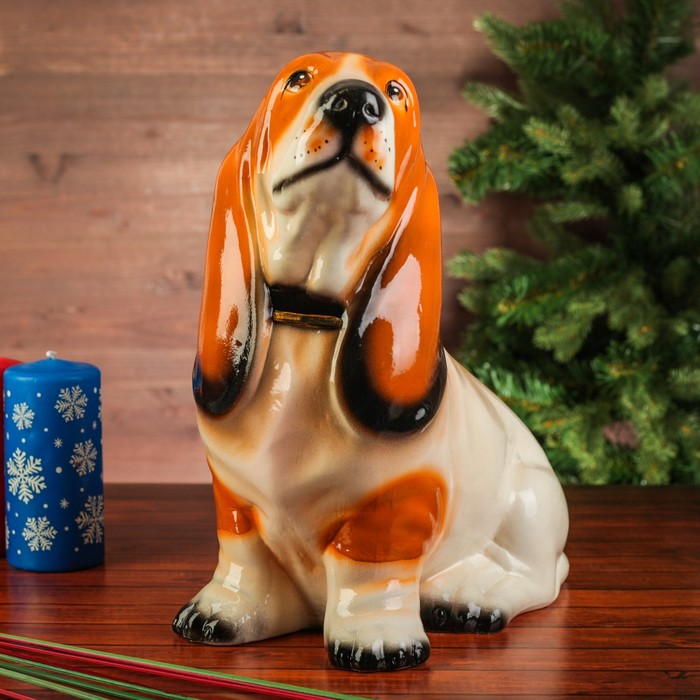 Копилка "Собака Бассет", глянец