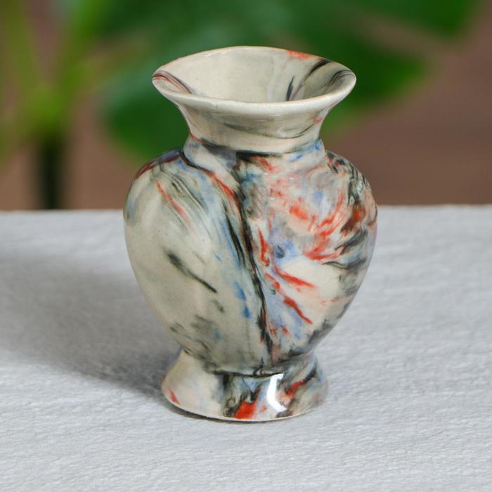 Ваза "Малахит" малая, микс