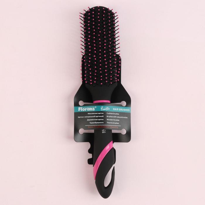 Расчёска-мини, массажная, прямоугольная, цвет МИКС