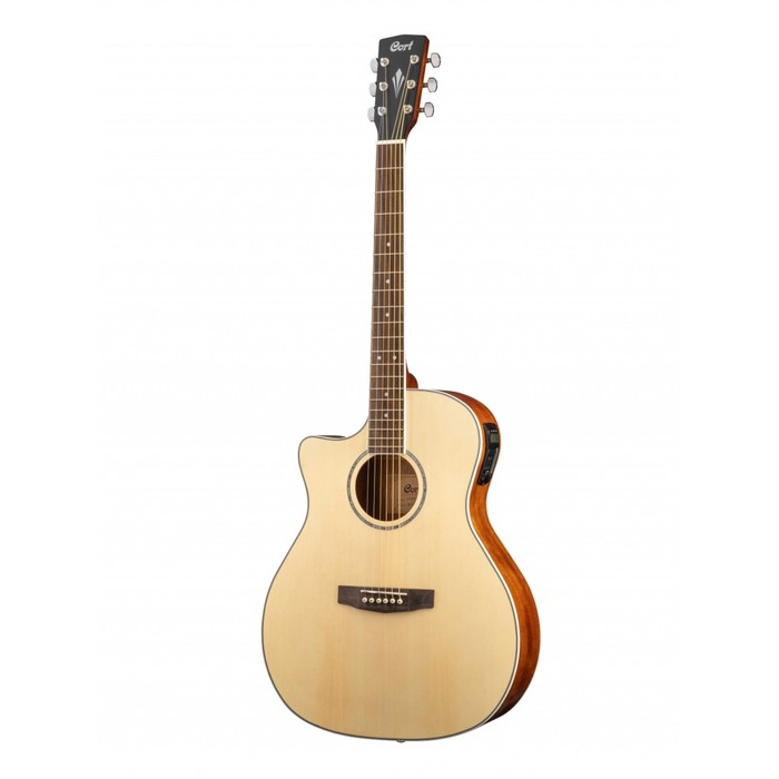 Электроакустическая гитара Cort GA-MEDX-LH-OP Grand Regal Series с вырезом, леворукая акустическая гитара cort ad810 lh op standard series леворукая цвет натуральный