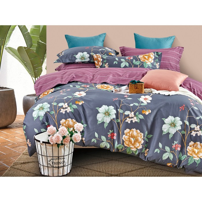 

КПБ Satin Lux 1,5 сп, размер 160x230 см, 145x215 см, 50x70 см, 2 шт.