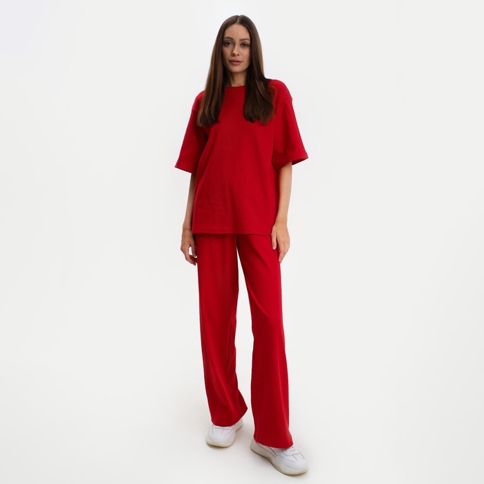 

Комплект женский (футболка и брюки) KAFTAN Basic р. 40-42, красный