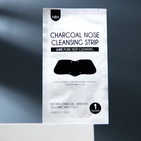 Очищающая угольная полоска от черных точек 'Luke' 'Charcoal Nose Cleansing Strip', 1 шт Ош