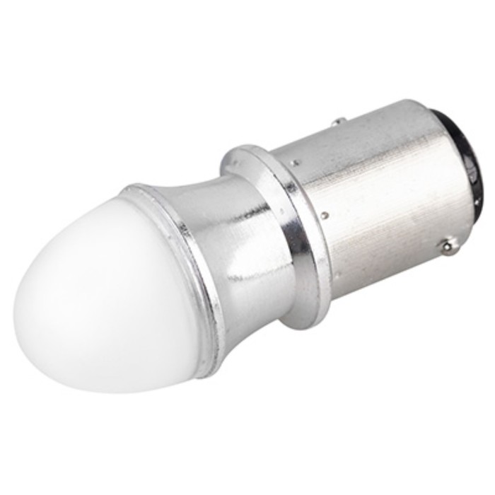 Лампа светодиодная Skyway S25 (P21/5W), 12 В, 9 SMD диода, BAY15d, 2-конт, белая цена и фото