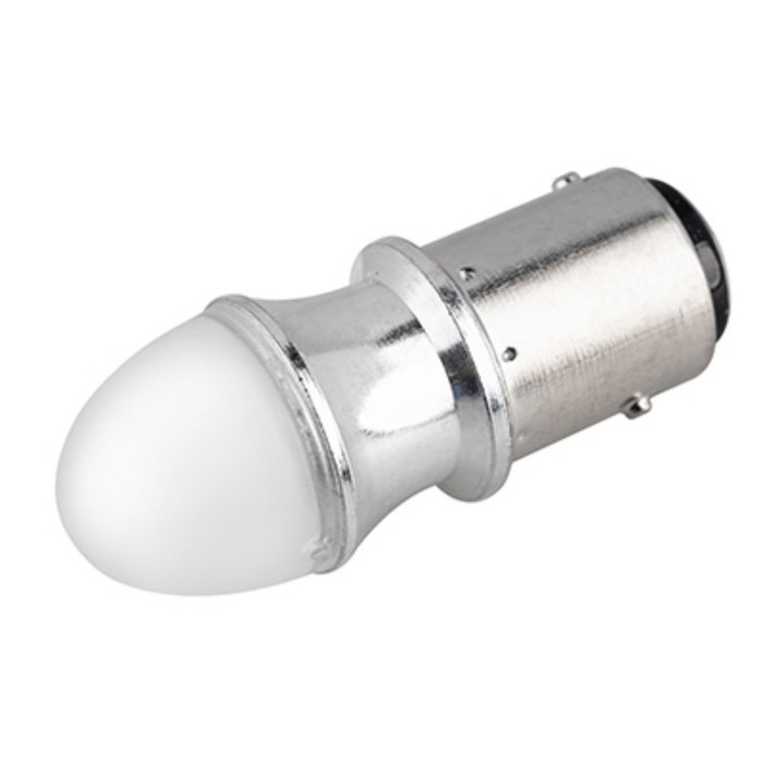 Лампа светодиодная Skyway S25 (P21/5W), 12 В, 9 SMD диода, BAY15d, 2-конт, белая лампа светодиодная p21 5w 12 в led bay15d 21 5w 19 dc блистер 2 шт