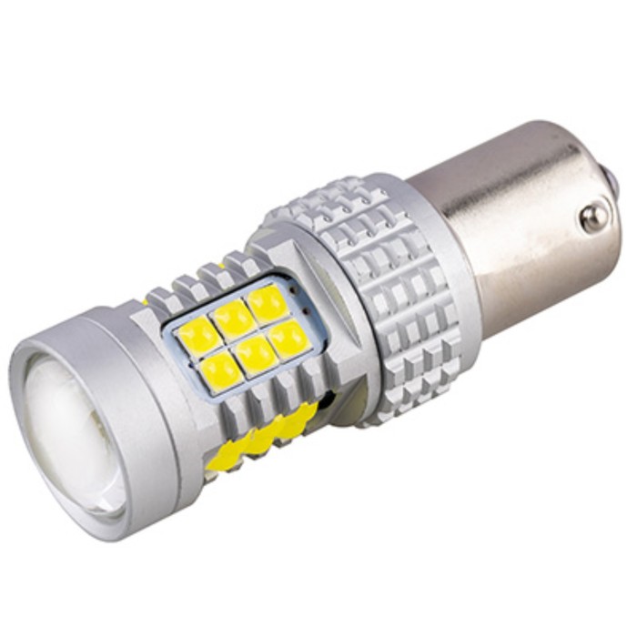 фото Лампа светодиодная, skyway, s25, (p21w), 12-24v, 30 smd диодов, ba15s, 1-конт, белая