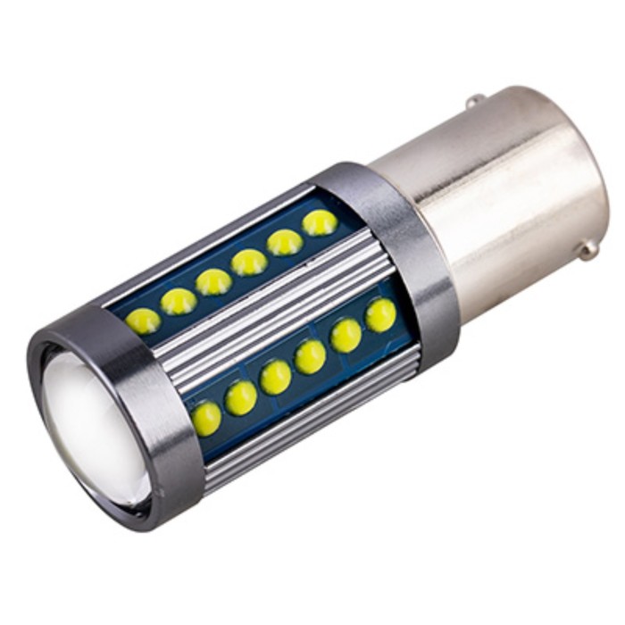 фото Лампа светодиодная, skyway, s25, (p21w), 12-24v, 36 cob диодов, ba15s, 1-конт, белая