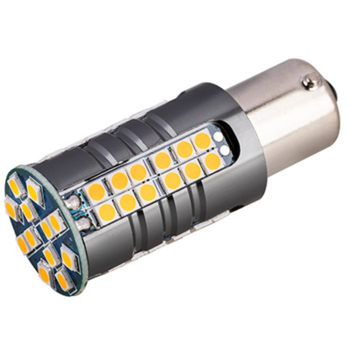 фото Лампа светодиодная, skyway, s25, (p21w), 12-24v, 60 smd диодов, ba15s, 1-конт, белая