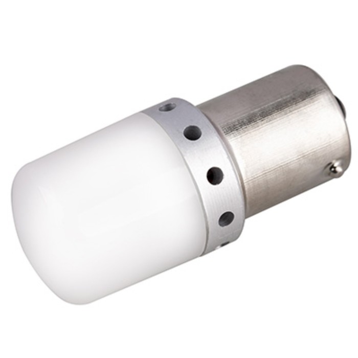 Лампа светодиодная Skyway S25 (P21W), 12-30 В, 6 SMD диодов, BA15s, 1-конт, белая лампа светодиодная skyway s25 p21w 12 в 12 smd диодов белая s08201046