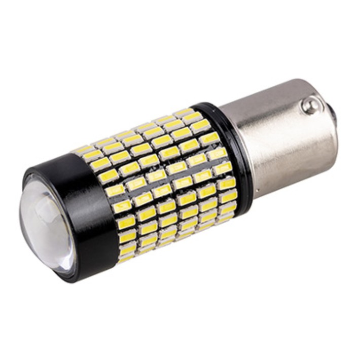 фото Лампа светодиодная, skyway, s25, (p21w), 9-30v, 144 smd диода, ba15s, 1-конт, белая